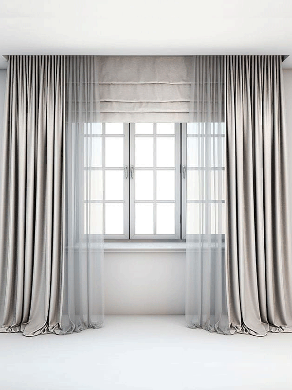 Sheer with Curtains